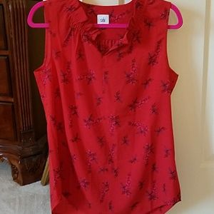 Cabi red blouse size Small EUC.